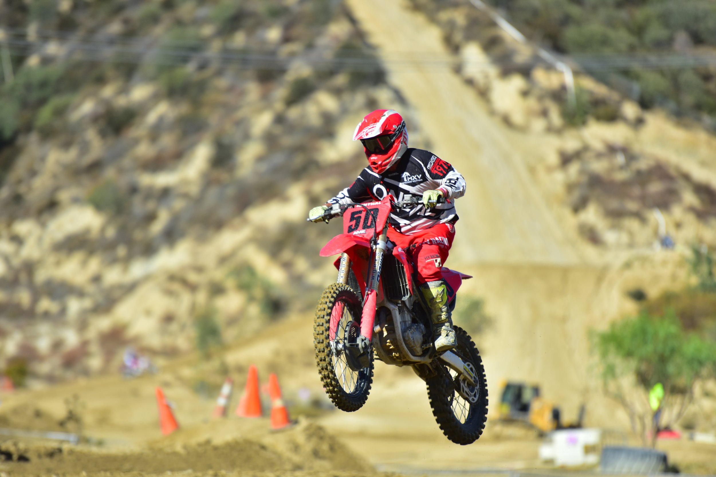 Action photo from an MX Vacations Southern California motocross trip 40