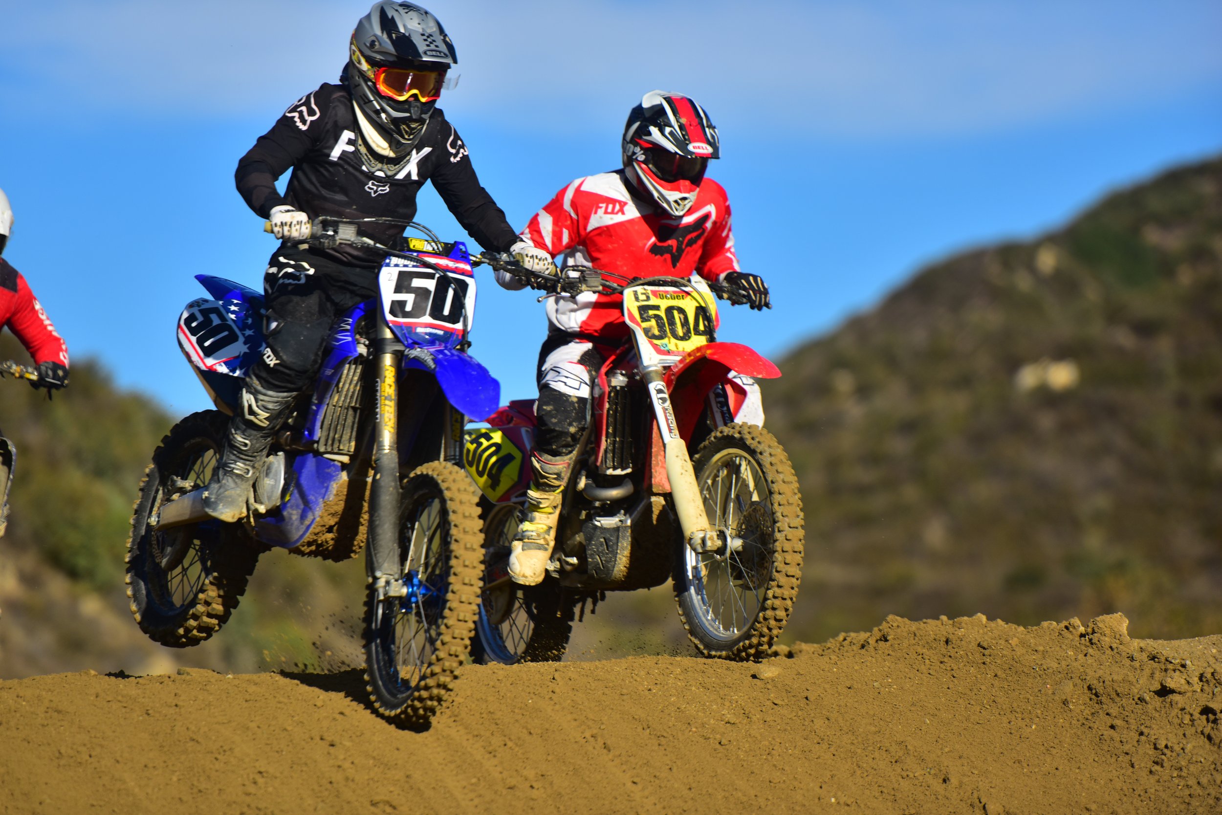 Action photo from an MX Vacations Southern California motocross trip 19