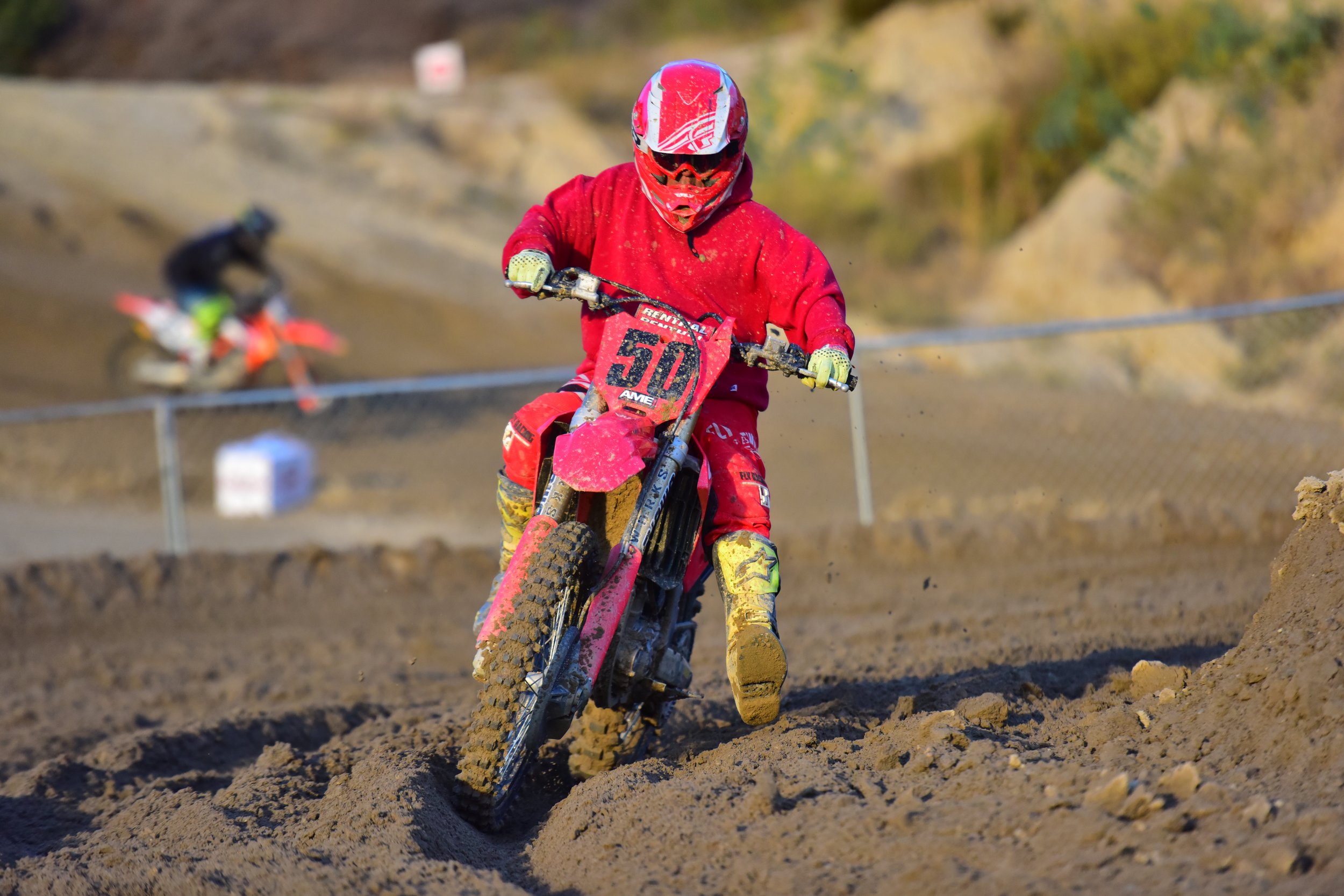 Action photo from an MX Vacations Southern California motocross trip 54